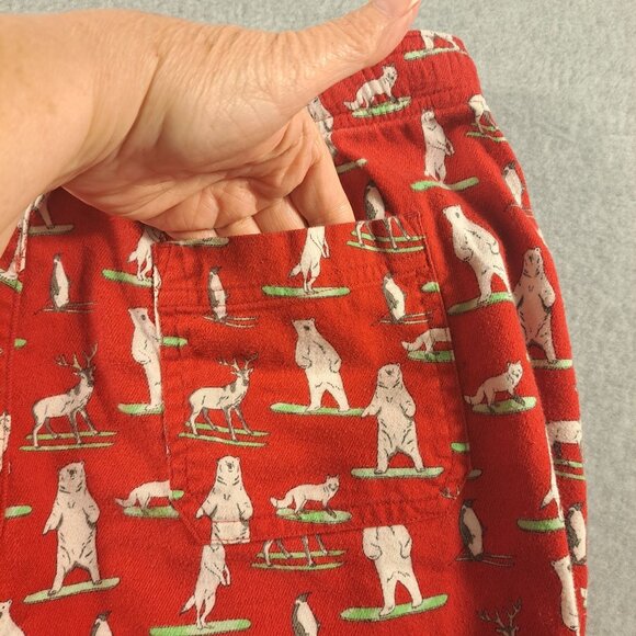 American Eagle Mens M Lounge Sleep Pants Red Polar Bear  Christmas Comfy Winter - Picture 7 of 8